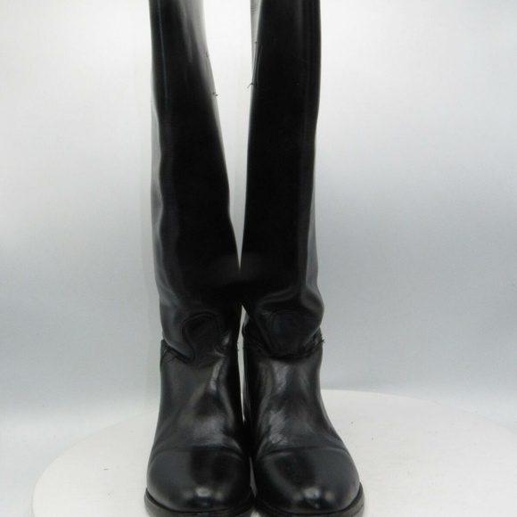 Vintage Police Sz 7 B Black Equestrian Boot C1B E4 - Picture 4 of 8